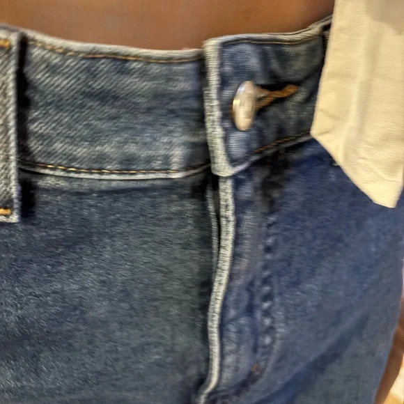 H&M Blue Denim Straight Leg Jeans Size 8 - Picture 4 of 5